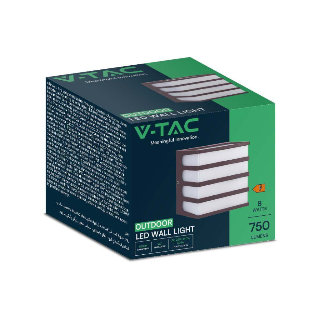 V-TAC Lampada LED da Muro a Lanterna 8W Moderna Colore Corten 4000K IP65 V-TAC Lampada LED da Muro a Lanterna 8W Moderna Colore Corten 4000K IP65